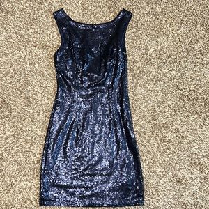 Navy Blue Sequin Lulu’s Dress